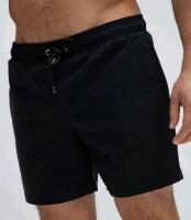 New - Men's Size Large Nova Men Montez Stretch Swim Trunk 6&Prime; - Black .
