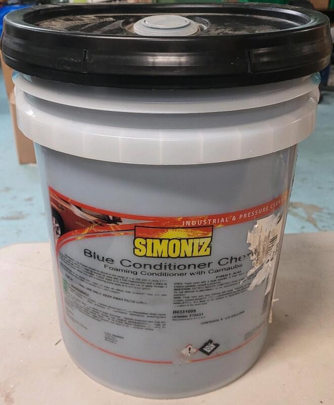 New - Simoniz Blue Foaming Conditioner w/Carnauba for Automotive Carwash Cleaner , 5 Gallon Pail