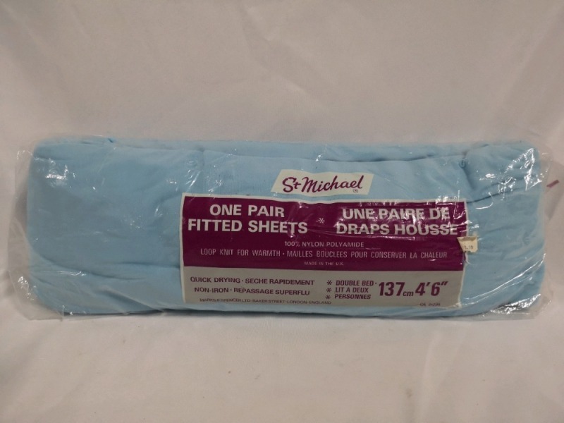New Old Stock Fitted Sheet for Double Bed CA-01295