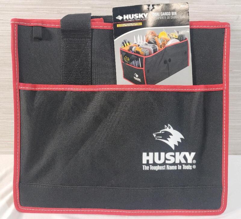 New - Husky Dual Cargo Bin . Expands tp 24"&times;14"&times;12" when in use .