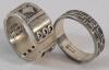 Two (2) Mexico Silver Rings , Both Size 12