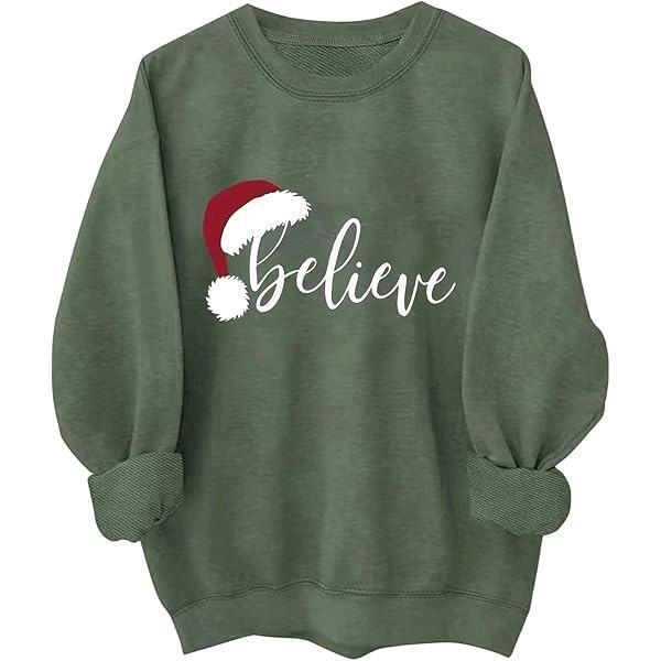 New Large Women's "Believe" Sweater.