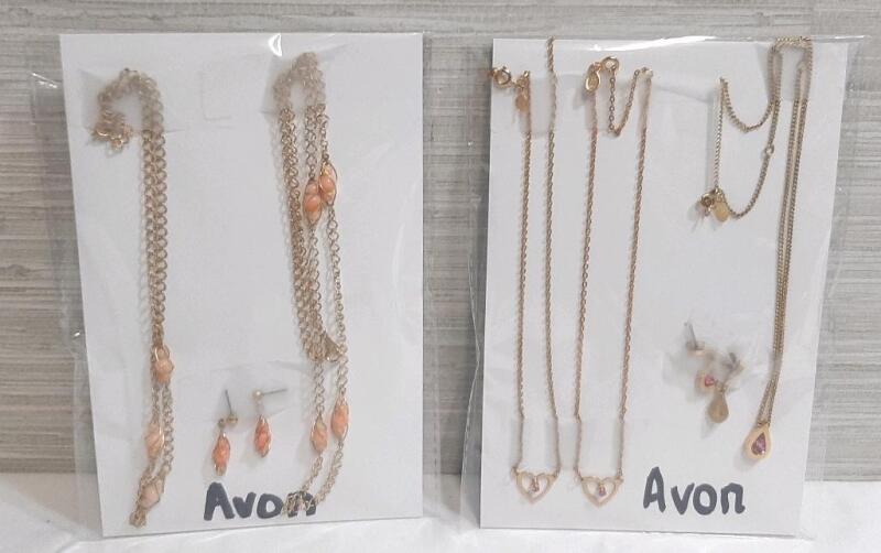 7pcs of New Avon Necklaces & Earrings