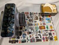 Eurographics Puzzle in Camera Tin and Tabac Original Soap on a Rope. Camera case measures 8" Wide.