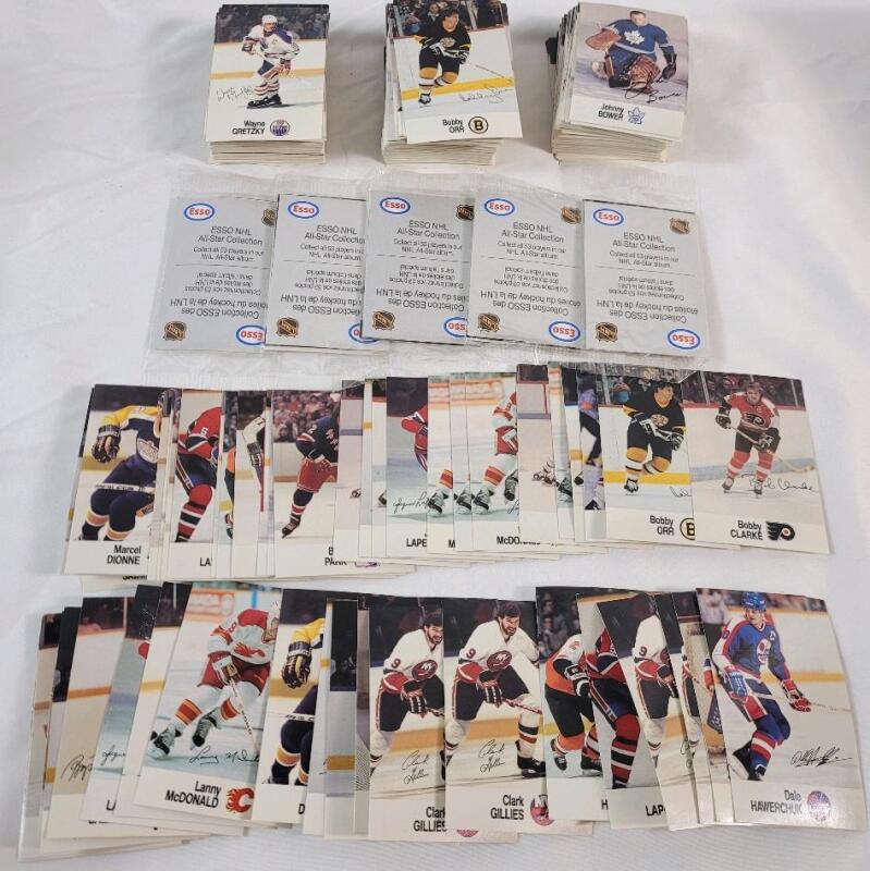 1988 ESSO NHL Hockey Trading Card Singles & Five (5) Sealed Packs . 240+ Trading Cards & 5 Packs
