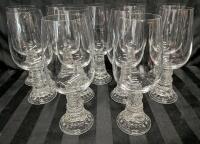 Appears to be 11 Rosenthal Baccus Style Large Wine Glasses. 7" Tall.