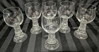 Appear to Be 6 Rosenthal Baccus Wine Glasses. 5.5" Tall.