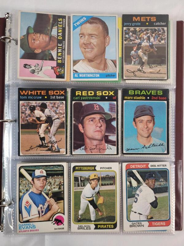 1960 , 1966 & 1971 - 1991 Topps MLB Baseball Trading Card Singles , 108 Trading Cards