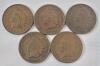 1890 - 1905 USA Indian Head One Cent Pennies . 1890 , 1893 , 1898 , 1899 , 1900 , 1901 , 1902 , 1903 , 1904 & 1905 . Ten (10) Coins . - 3