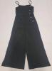 New - Women's Size Large Black Straight Neck Button-Down Pant Jumpsuit .