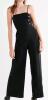 New - Women's Size Large Black Straight Neck Button-Down Pant Jumpsuit . - 2
