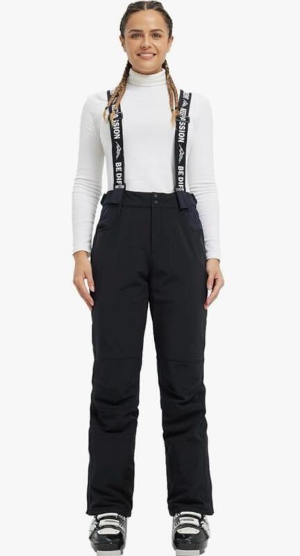 New Women&rsquo;s Size Large Fit Space Insulated Ski Pants with Suspenders - Retails for $99.00