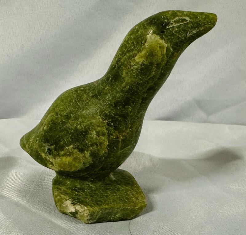 Vintage Soapstone Bird Sculpture, 4.75&rdquo; Tall