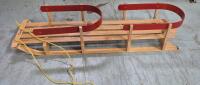 Streamridge Wooden Double Seater Sled 54" L x 14.5" W x 10.5" H