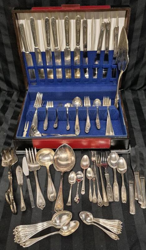 Large Vintage Silverplate Flatware Lot - Roger Bros, Oneida +