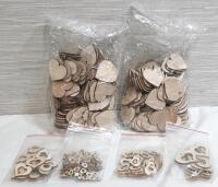Lot of New Wood Shapes in Various Sizes