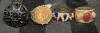 Vintage & Modern Jewelry- Necklaces, Rings, Earrings & A Bracelet - 2