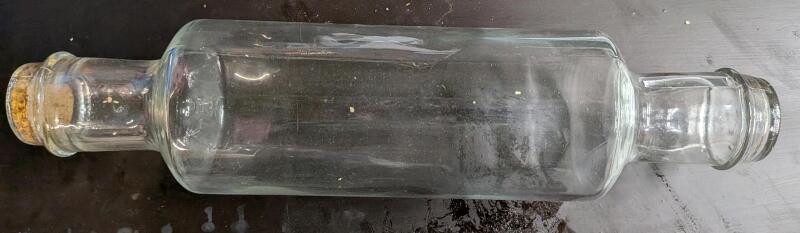 Vintage Glass Rolling Pin. Approximately 14" Long.