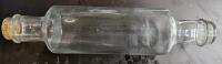 Vintage Glass Rolling Pin. Approximately 14" Long.