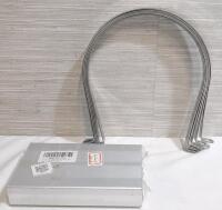 5 As New Saddle Rings & Aluminum Enclosure Case