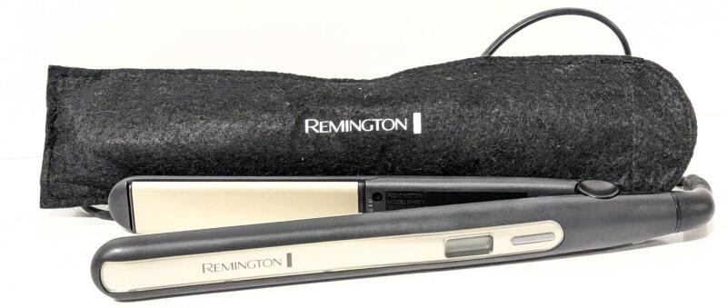 [As-Is, EU Plug] REMINGTON Hair Straightener 2-in-1: Smooth & Curl, Sleek & Curl | Light, Rounded Design, Ceramic Tourmaline, LCD Display, 150-230&deg;C, Turbo, Straightening Iron Model S6500