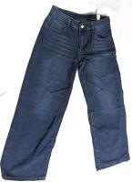 New Size Large Women's Wide Leg Cotton Blend Blue Jeans
