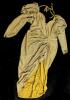 New Size 2XL Women's Shiny Draped Midi Dress With Poofy Shoulders & Zipper At Back