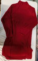 New Small Woman's Long Length Knitted Long Sleeve Dress