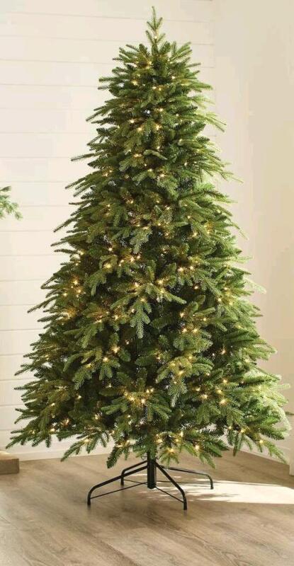 New CANVAS Pre-Lit Adeline Downswept Christmas Twinkle Tree, 500 Warm White LED Lights, 7-ft Retails for $449