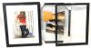 6 Assorted New, As-New & Not Picture Frames Incl: See-Through Picture Frames, Unfinished Wood Frames + Extra Matting/Backing (11" &times; 14", For 7.5" &times; 9.5" Pictures) - Frames Up To 11" &times; 17" - 3