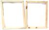 6 Assorted New, As-New & Not Picture Frames Incl: See-Through Picture Frames, Unfinished Wood Frames + Extra Matting/Backing (11" &times; 14", For 7.5" &times; 9.5" Pictures) - Frames Up To 11" &times; 17" - 6