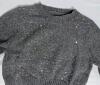 New Size Large Women's Iridescent Sequin Knit Crop Sweater - 2