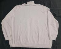 New Men's Size 5XL Manfinity Turtle Neck Sweater , White .