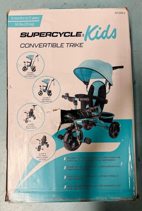 Supercycle Kids Convertible Trike - 9 Months to 5 Years