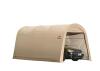 As New ShelterLogic Heavy Duty Round Style Auto Shelter with Metal Frame, 10' x 15' x 8'. Retails for $530
