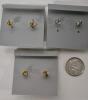 Beautiful Hematite Earrings & Necklace 14" Long - 3