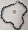 Beautiful Hematite Earrings & Necklace 14" Long - 4