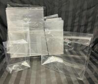 13 Clear PVC Protective Cases/Boxes - See Description for Dimensions