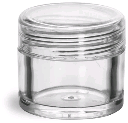 SKS 1/4oz. Clear Thick Wall Jars w/Dome Lids , 144 Jars w/Lids - New