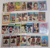 Late 1960s & 70s Bobby Clarke , Phil Esposito , Tony Esposito , Larry Robinson & Rogie Vachon NHL Hockey Trading Card Singles . 30 Trading Cards