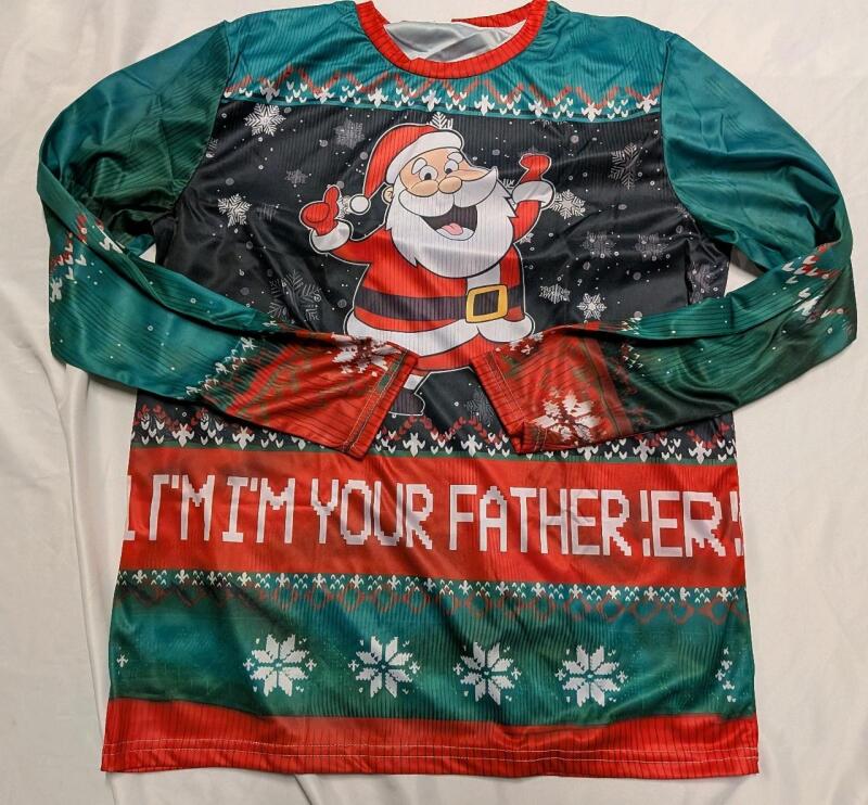 New Size 2XL Men's Holiday Shirt.