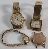 Four (4) Vintage BULOVA Watches . See Photos