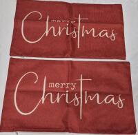 2 New Christmas Decorative Pillowcovers 19.5" x 11.5"