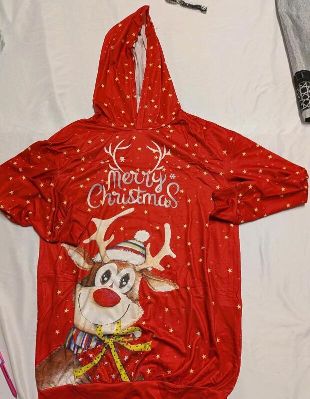 New Size XL Mens Christmas Hoodie
