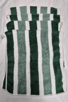 4 New Striped Fleece Hand Towels 28" by 13"