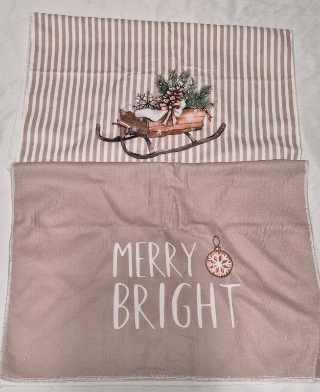 2 New Holiday Hand Towels 26" by 17.5"