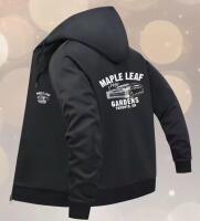 New 2XL Men's Maple Leaf Gardens Toronto Oversized Full-Zip Hooded Jacket with Graphic Print - Casual Streetwear Coat, All-Season Polyester, Machine Washable Zipup Hoodie, Urban Lifestyle Stock photos added