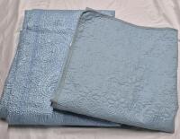 2 Blue Bedspread Covers Queen Size