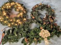 Artificial Holiday Wreaths 17" plus More+
