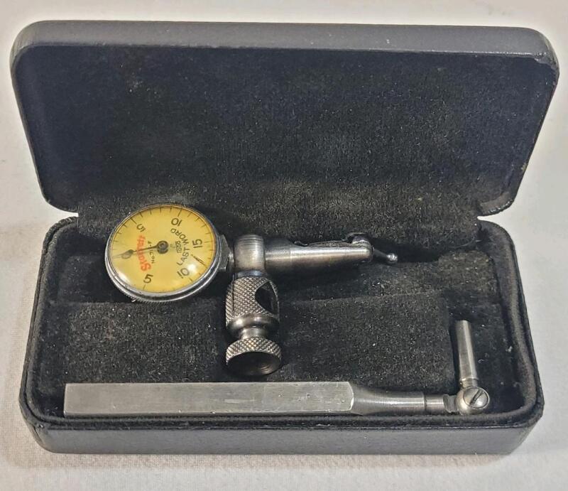 Vintage Starrett No. 711-L CSZ "Last Word" Dial Test Indicator w/Case .